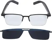 Smart Glasses for Men & Women, AI Translation Glasses with 100+ Language Real Time Translation, Anti Blue Light & UVA Protection, with Mic & Speaker for Travel