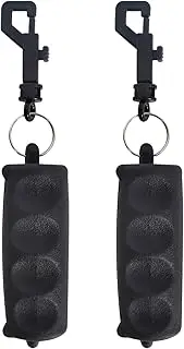 [Marjoramy] Archery Arrow Puller 2 Pack, Rubber Archery Arrow Gripper, with Keychain, Remover Gripper with Quick Release Clip, for Outdoor Target Hunting Bow Shooting Archery Accessories