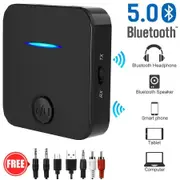 Bluetooth Adapter Audio 5.0 Bluetooth Transmitter Receiver 2 in 1 Low Latency with 3.5mm Audio Cable for TV,Car,PC,Headphones,Speakers etc