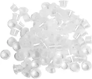 Pack of 100 Dynamic Tattoo Ink Cups, Colour Caps, Ink Cups, Colour Pigment Colour Cups, Disposable Tattoo Accessories, Clear Colour Container, Small Pigment Container, Tattoo Container, for Permanent