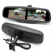 4.3'' Dual Screen Rear View Monitor Mirror 4CH HD TFT LCD Screen Universal (for: Fiat)