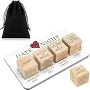 Date Night Dice Couples Gift Ideas, Decision Dice, Valentine's Day Gifts for Girlfriend or Boyfriend, Romantic Date Night Ideas for Him and Her, Anniversary Christmas Birthday Gifts for Husband Wife