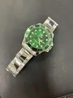 New Olevs Stainless Steel Green Dial Men’s Luxury Water Resistant Quartz Watch