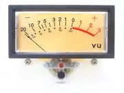 1pc amplifier Panel VU Meter TN-73 0dB=0.8VAC size=76x59x41mm & LED lamp NISSEI