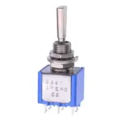 5647A9 APEM (On)-Off-(on) Momentary 6.35mm Miniature Toggle Switch DPDT 4A 30VDC
