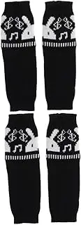 [LIFKOME] Black Arm Warmers 2pcs Pair Arm Warmer Warm Gloves Lightweight Hand Warmer Fingerless Mittens Hand Warmers Knit Gloves Sleeve Gloves and Gloves Fingerless Glove Men and Women Arm Sleeve