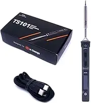 MINIWARE TS101 Soldering Iron Welding Machine BC2 Tips Portable Digit DC5525 USB-C 90W Temperature Adjustable 50-400°C Original Digital OLED Programmable