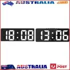 Digital Alarm Clock 12/24H Display Electric Bedside Desk LED Clock (White) NEW