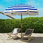Beach Umbrella UV Adjustable Canopy Patio Sunshade Outdoor Use
