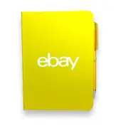 eBay Logo Lined Notebook Yellow New Limited Edition To Go Journal w Pen 5"x7"