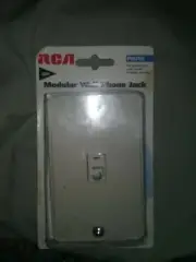 RCA TP253 Modular Dual Phone Jack Wall Mount (Ivory)