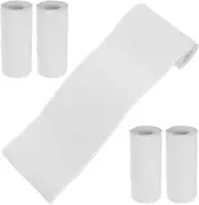 iplusmile 5 Rolls Mini Printer Thermal Sticker Paper Self-Adhesive White for Mini Pocket Printer