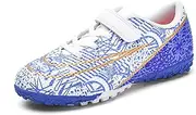 [tevzolpa] Soccer Cleats for Kids Turf Soccer Shoes Indoor Boys Girls Football Shoes Youth TF AG Artificial Ground Trainning Athletic Sneakers Outdoor