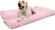 Washable Dog Bed Deluxe Plush Dog Crate Beds Fulffy Comfy Kennel Pad Anti-Slip P