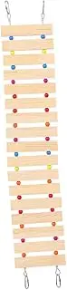BEBEMOKO 1Pc Natural Wood Chicken Ladder Swing Perch for Poultry Rooster Birds Durable Easy to Install for Hens Chicks Parrots Coop Cage