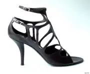 Roger Vivier 36.5 6.5 open-toe LASER-CUT leather strappy heels shoes new $975
