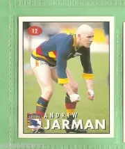 1996 AFL SELECT STICKER #12 ANDREW JARMAN, ADELAIDE CROWS