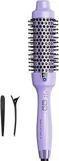 Wavytalk Thermal Brush, 1.5 Inch Ionic Thermal Round Brush Makes Hair Smoother Get Natural Curls (Lavender Purple)