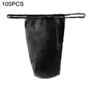 100pcs/set Disposable Panties Waistband T Thong Convenient Women Hygienic T Thong Underwear For Spa Black