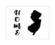 New Jersey Is My Home Stencil State Outline Saying 8" x 10" Reusable Sheet S1463