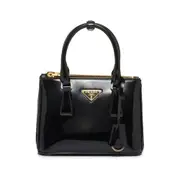 [Prada] Prada Galleria Patent Leather Tote Bag ONE SIZE BLACK