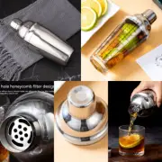 Professional Cocktail Shaker Mixer Strainer Bartender Kit Spirits Maker Bar AU