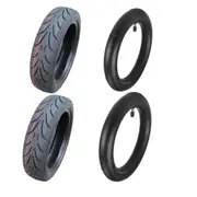 TDR 2 set 10 x 2.125 Tire & Inner Tube Set for Xiaomi Dragon Segway Nami Electric Scooter - Durable Rubber, Straight Schrader Valve