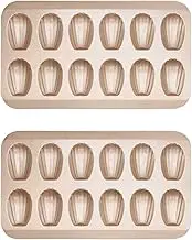 2X 12Cup Shell Shaped Nonstick Madeleine Pan Carbon Steel Mold Baking Mould Tools