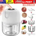 250ML Mini Electric Garlic Food Chopper Grinder Blender Crusher USB Rechargeable