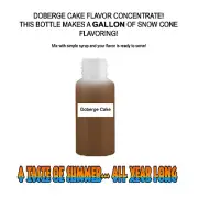 DOBERGE CAKE MIX SNOW CONE/SHAVED ICE FLAVOR CONCENTRATE MAKES 1 GALLON