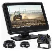 AHD1080P Wired Backup Camera with 7'' Touch Screen Monitor, Rear View Camera