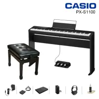 在飛比找momo購物網優惠-【CASIO 卡西歐】PX-S1100 88鍵 電鋼琴 數位