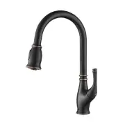 Casa Omaha Single Handle Pull Down Kitchen Sink Faucet Oil Rubbed Bronze - CKF-2