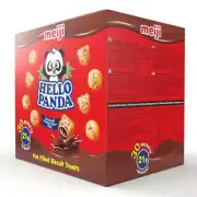 NEW Meiji Hello Panda 30x21g Fun Filled Biscuit Treats Chocolate Flavour Filling