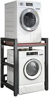 Adjustable Dryer Stand Stacking Kit for Front Loader Washer & Dryer, Portable with 400KG Load Capacity, Over Washer Storage Unit for Space Saving