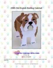 Old English Bulldog Catchall-Plastic Canvas Pattern or Kit