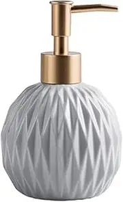 Soap Dispenser Soap Dispenser for Kitchen Sink, Refillable Hand Sanitizer Dispenser Classic Heart-Shaped with Sponge Seat Lotion Dispensers(Gray)