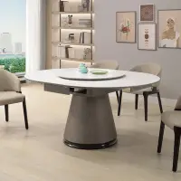 在飛比找Yahoo奇摩購物中心優惠-MUNA家居 維克斯5.2尺岩板伸縮圓餐桌(931)(不含椅