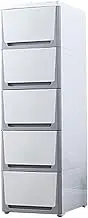 Large Capacity Plastic Storage Cabinet Locker for Children's Wardrobe with Multilayer Drawers Ideal for Living Room Bedroom and Children's Room Organization (Gray 6 Layers)