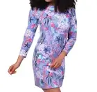 Ana Clare ava under the sea mermaid long sleeve dress Lavender