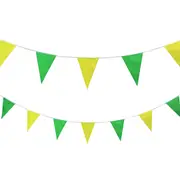 Green and Yellow Flag Banner 5m
