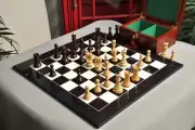 The Zagreb '59 Chess Set, Box and Board Combination - Rosewood Gilded