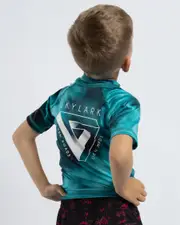 [Skylark] Skylark Toddlers' Emerged Short Sleeve Rash Vest in Mottle Size 2 2 Mottle