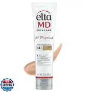 EltaMD UV Physical Tinted Mineral Sunscreen for Face SPF 41, 100% Mineral Act