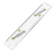 Marine Parallel Ruler Clear Scales, Mapping Points to Pull Parallel Ruler3680