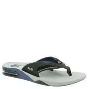 Reef Men's Fanning II Flip-Flop Light Grey Black Medium (D, M) Sizes