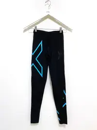 在飛比找Yahoo!奇摩拍賣優惠-2XU 專櫃 黑藍 限定色 運動 三鐵 訓練 壓縮褲 緊身褲