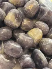 Beautiful lolite and sunstone Indian tumble stone x 1