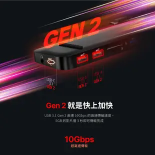 ADAM 亞果元素 CASA Hub Pro Max USB-C 3.1 Gen2 13合1多功能高速集線器 AD35