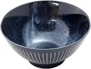 Castle Enterprises Old House Cafe Series Enhances Ingredients and Dishes, Colored Glaze Water Repellent Tokusa (Tendon), Sea Blue 1 Piece, Diameter 7.1 x Height 3.5 inches (18 cm) x Height 3.5 inches